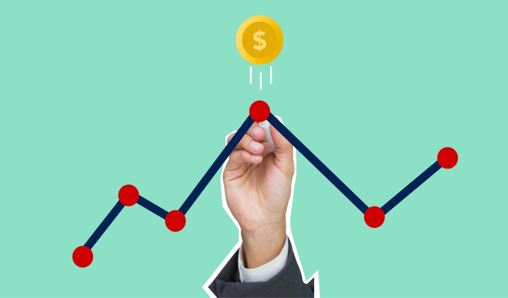 Imagen que representa el crecimiento financiero al hacer un reporte de sostenibilidad