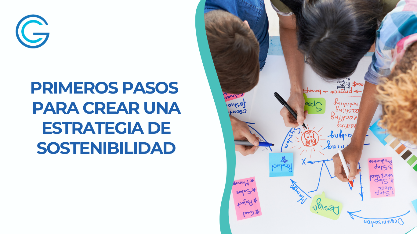 imagen de blog de un equipo de personas planeando una estrategia de sostenibilidad